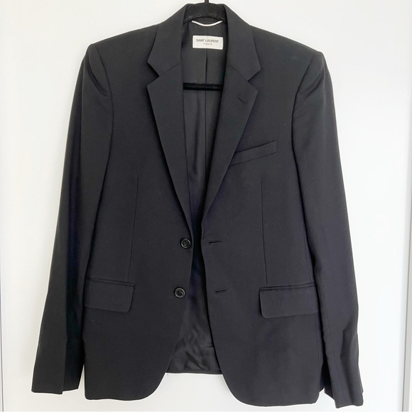 Saint Laurent YSL Black Blazer Classic Jacket - Picture 1 of 12